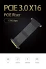 PCI Express PCIe3.0 16x Riser Flexible High Speed Extension Cable 90 degree