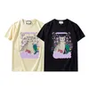 T-shirt feminina de moda masculina de verão camisetas casuais femininas tops roupas com letras estampadas camisetas femininas manga curta 5 estilos opcionais