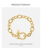 ENFASHION Goth Braccialetti con serratura per le donne 2021 Bracciale color oro in acciaio inossidabile Pulseras Mujer Gioelleria raffinata e alla moda regalo B212250