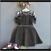 Baby Clothing Baby, & Maternitysummer Dress Beach Princess Dresses For Teen Off Shoulder Kids Clothes 2-7 Years Casual Polka Dot Girl Girls