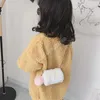 Mini sac à main pour enfants, automne hiver, sacs à bandoulière en peluche mignons pour enfants, sacs à main et pochettes pour pièces de monnaie pour bébés filles