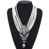 Chains mode Imitation multi-couches Neckalce pour les femmes de luxe en cristal de luxe