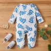 Baby elegante jumpsuit de folha 210528