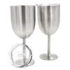 Verres à vin en argent 2021 10OZ, gobelets à double couche en acier inoxydable, tasse à vin, bière, café, verre à vin avec couvercle