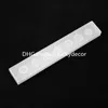 Polished Selenite Crystal Wand Engraved Chakra Symbols Decor 18cm/23cm Long, 3cm/4cm Wide, White Healing Natural Satin Spar Stone, Strong Lucky Protection Powers