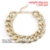 Vintage överdriven stor chunky chain choker halsband för kvinnor 2021 nya CCB plast Kvinnors halsband halsband par smycken