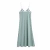 V Neck Solid Dresses Thin All Match Simple Fashion Sandy beach Casual Women Dress Vestidos Clothes 210531