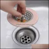 Aessories Bath Home Gardeth Aessory Set 1Pc Sile Sink Drain Filter Vasca da bagno Hair Catcher Stopper Trapper Hole Strainer per bagno Cucina