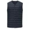 Primavera autunno Gilet da uomo Gilet in cotone ultraleggero Uomo senza colletto Impermeabile senza maniche Abiti maschili caldi, B1992 211111