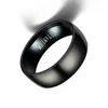 American Popular Men's Classic Black Custom Ring 8MM Width Titanium Steel Matte Surface Letter Engraved Rings High Quality Wholesale Price