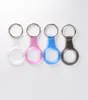 Clear TPU Protective Cover Case for Apple Airtags With Keychain 100pcs/lot