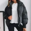 Women Parka Winter Outwear Jacket Coat Cotton Padded Coats Short Warm Thickened Jackets Tops 210513