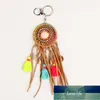 Weave Beaded Dream Catcher Tassel Nyckelringar Färgglada Böhmen Skal Pendants För Kvinnor Handväska Smycken Pompons Nyckelring Fabrikspris Expert Design Kvalitet Senaste