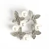 Fashion Luxury Flower Pearl Brooch Women Men Butterfly Flowers Suit Pin Accessories Jewelry Broach Gift