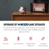 Cute Cartoon Aircraft Modle Draadloze Bluetooth Speaker, Mini Draagbare Audio, Beantwoord de telefoon, Dubbele Interconnectie, Kerst Kid Verjaardagscadeau, Decoratie, 2-1