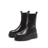 White Triple Boots Martin Womens Black Pistachio Frost Platform Ankle Boot Round Toes Increase Outdoor 97
