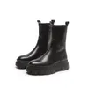 Bottes blanches noires Martin Womens Triple Pistachio Frost Platform Plateforme Boot Round Toes Augment extérieur 28