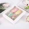 白金ギフト包装紙包装箱窓〜の誕生日結婚式のパーティー包装キャンディーカップケーキボックス