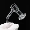 Narghilè completamente saldato banger al quarzo terp slurper bordo smussato 10mm 14mm 18mm maschio femmina 45° 90° per bong in vetro dab rig tubo dell'acqua