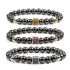 Zwart Zirkoon Box Magneet Kralen Strands Armband Stone Armbanden Polsband Manchet Dames Mannen Mode-sieraden