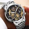 New Fashion Men's Watch in acciaio inox Top Brand Luxury Impermeabile Sport Chronograph Quarzo Mens Relogio Masculino Luminoso