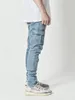 Jean marque pour hommes pantalon en Denim de coton maigre mode classique noir concepteur poche latérale été Pants236S