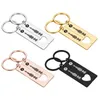 2st Customized Code Favorit Sång Keychain Musiklärare för kvinnor Män Rostfritt Stål Keyring Laser gravera Spotify Smycken