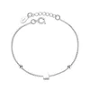 Minimalisme réel pur Argent Sterling 925 mince boîte chaîne Bracelet Femme Argent Braclet filles main accessoires Pulceras SB001 Bangle3261538