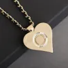 Designer Smile Necklace Fashion Heart Shap Sweater Pendant Halsband Delikat Design för Man Woman Jewelry 3 Styles Top Quality195G