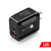 Alta velocidad 25W 20W 18W UE EE. UU. AC Home Travel PD Cargador USb-C Tipo c Adaptadores de corriente para iPhone 15 11 12 13 14 Samsung S10 S20 HTC Android Phone PC