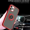 Kickstand Ring Transparent Telefon Fodral för iPhone 13 12 11 Pro Max XR Magnetic Stand Case Samsung S21 Ultra A52 A72 A21 A12 A32 5G