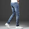 Jantour Brand Verão Primavera de Algodão Calças de Jeans Homens Denim Skinny Moda Qualidade Estiramento Calças Slim Calças Masculino 210723