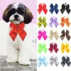 Venta al por mayor Mezcla de colores Cat Bow Puppy Grooming Products Lazos ajustables Corbata Accesorios para perros Suministros para mascotas