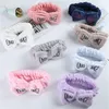 Letter OMG Coral Fleece Soft Bow Headbands for women Girls Cute Hair Holder Hairbands Bands Headwear Hair Accessories