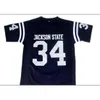 Custom 009 Youth women Vintage #34 WALTER PAYTON JACKSON STATE College Football Jersey size s-5XL or custom any name or number jersey