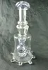 pipa da fumo viola CFL Glass narghilè DAb rig, giunto bong 14mm benvenuto su ordinazione