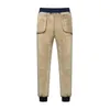 Men's Winter Pants Classic brand sweatpants super Warm Thick Pants cashmere Trousers For Men fleece Male long outdoors Pants men 211013