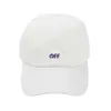 LETTRE OFF CHAPELLE BRODEMERIE Baseball Offs Cap Summer pour les hommes Femmes Caps à la mode légère et respirante Unisexe Exclusive Sorme Hip Hop Style Offs Hat 8682