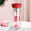 Double Glass Water Bottle With Filter Bottles Leakproof Dual-use 280ml 350ml My For Office Home Car