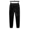 Calças esportes cashmere calças quentes casuais inverno plus size corredgers pant espessamento homem roupas preta cinza