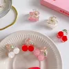 Mooie kleine kersen haar klauw clips accessoires voor vrouwen meisjes snoep acryl haarspeld rood roze hoofddeksels ornament