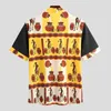Chemise d'hommes africains Street Streetwear Streetwear Imprimer Patchwork Vapel Dashiki Chemises occasionnelles Mode Camisa incerun S-5XL Hommes