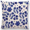 Délicat motif floral coupe forêt feuilles fleurs papillon oiseaux imprime lilas Vintage housse de coussin taie d'oreiller coussin/décoratif