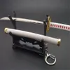 7 Стилей Roronoa Zoro Sword Bearchain для женщин Мужчины Пряжка Ножным принадлежностям Наборника Katana Saber Автомобильные Keyrings Подарочные Цепочки Q-053