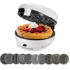 Bread Makers DIY Waffle Maker Multi-function Egg Roll Cake Muffin Machine Electric Baking Pan Automatic 10pcs Mold Phil22