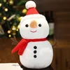 Weihnachten Santa Plüschtiere Schneemann Elch Niedliche Puppen PillowCushion Kawaii Obst Gefüllte Puppe Spielzeug Für Kinder Wurfkissen Geburtstag Mas Geschenk 23 cm/40 cm