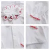 Baby Girl Coton Espagnol Chemise Enfant Boutique Vêtements Infant Espagne Outfit Printemps Né Fraise Brodé Top 210615