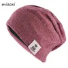 Vuxen Unisex Kvinnor Vinter Varma Mössor Skullies Fashion Stickad Mjuka Män Hat Bonnet Casual Höst Hip Hop Outdoor Gorras Y21111