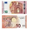 Film argent 10 euros jouet monnaie fête copie faux argent enfants cadeau 50 dollars ticket281h15IU