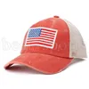 Leopard Ponytail Hats American Flag Hafted Caps Net Caps USA Niepodległość Dzień Kobiet Kameflage Baseball Cap CyZ31878372161